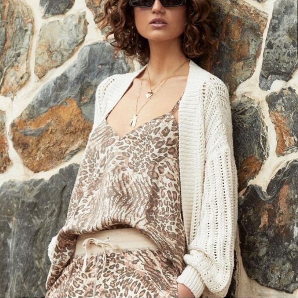 NWT Spell Ada animal print cami top